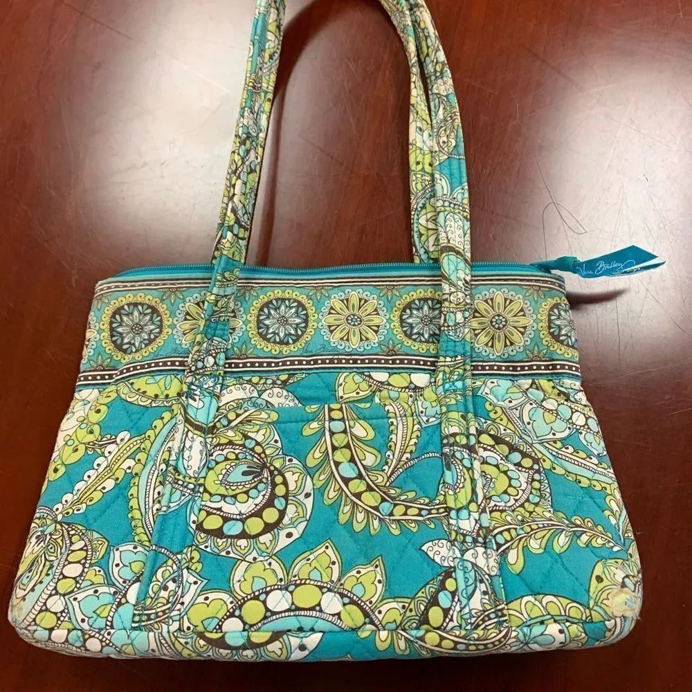 Vera Bradley Peacock Villager Purse Retired
